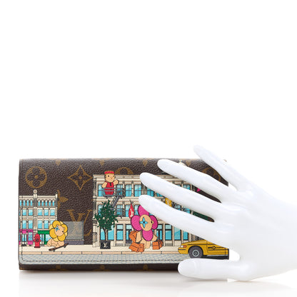 Louis Vuitton Monogram 2022 Christmas Animation New York Soho Wallet Yellow 2 of 13