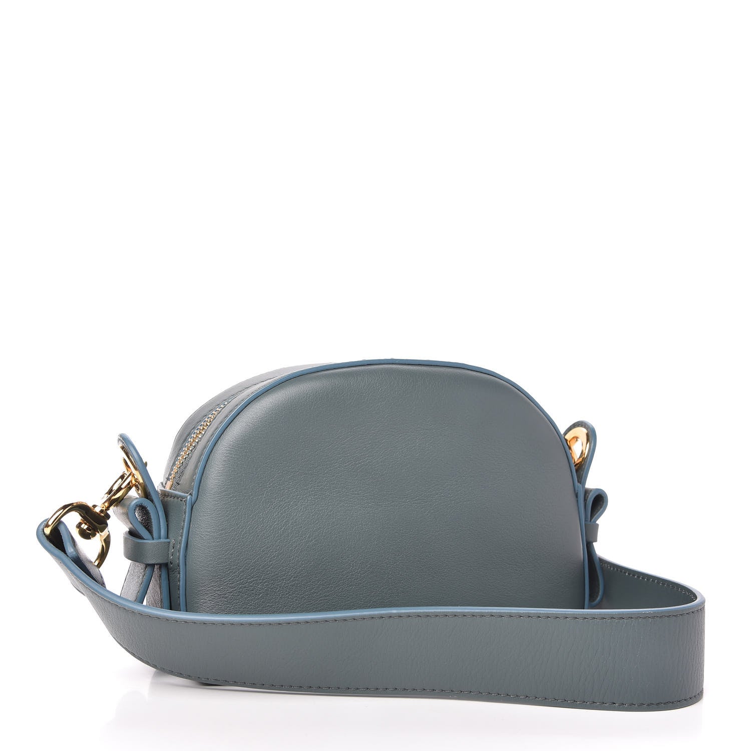 Chloe Smooth Calfskin Little Horses Embroidered Shoulder Bag Cloudy Blue 3 of 10