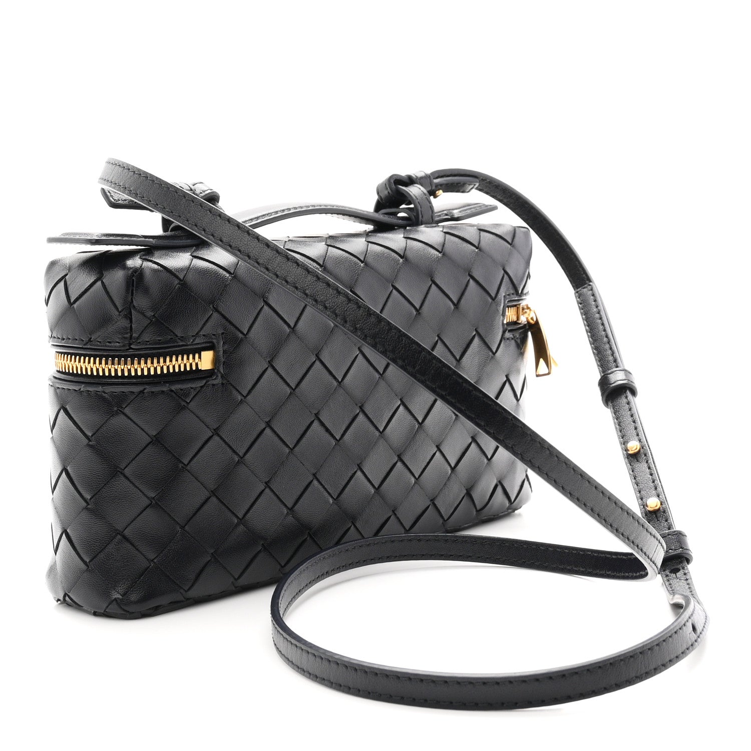 Bottega Veneta Calfskin Intrecciato Bang Bang Vanity Case Nocturnal 3 of 10