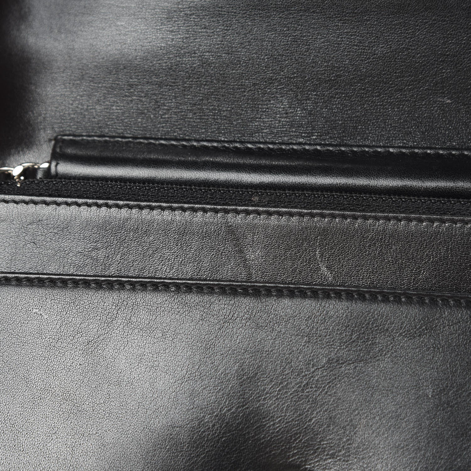 Chanel Lambskin Studded CC Wallet On Chain WOC Black 16 of 19