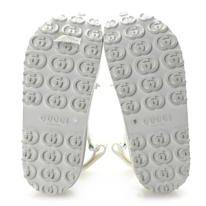 Gucci Soft Rubber Horsebit Touch Womens Strapped Sandals 37 Great White 5 of 8