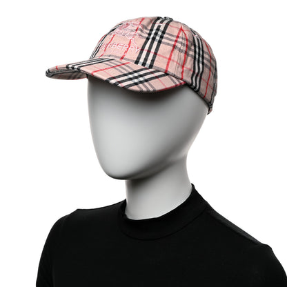 Burberry X SUPREME Cotton Vintage Check Monogram Baseball Hat Pink 2 of 11