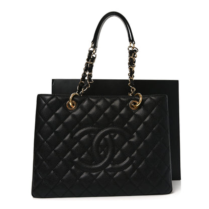 Chanel Caviar Quilted Grand Shopping Tote GST Black 11 of 11