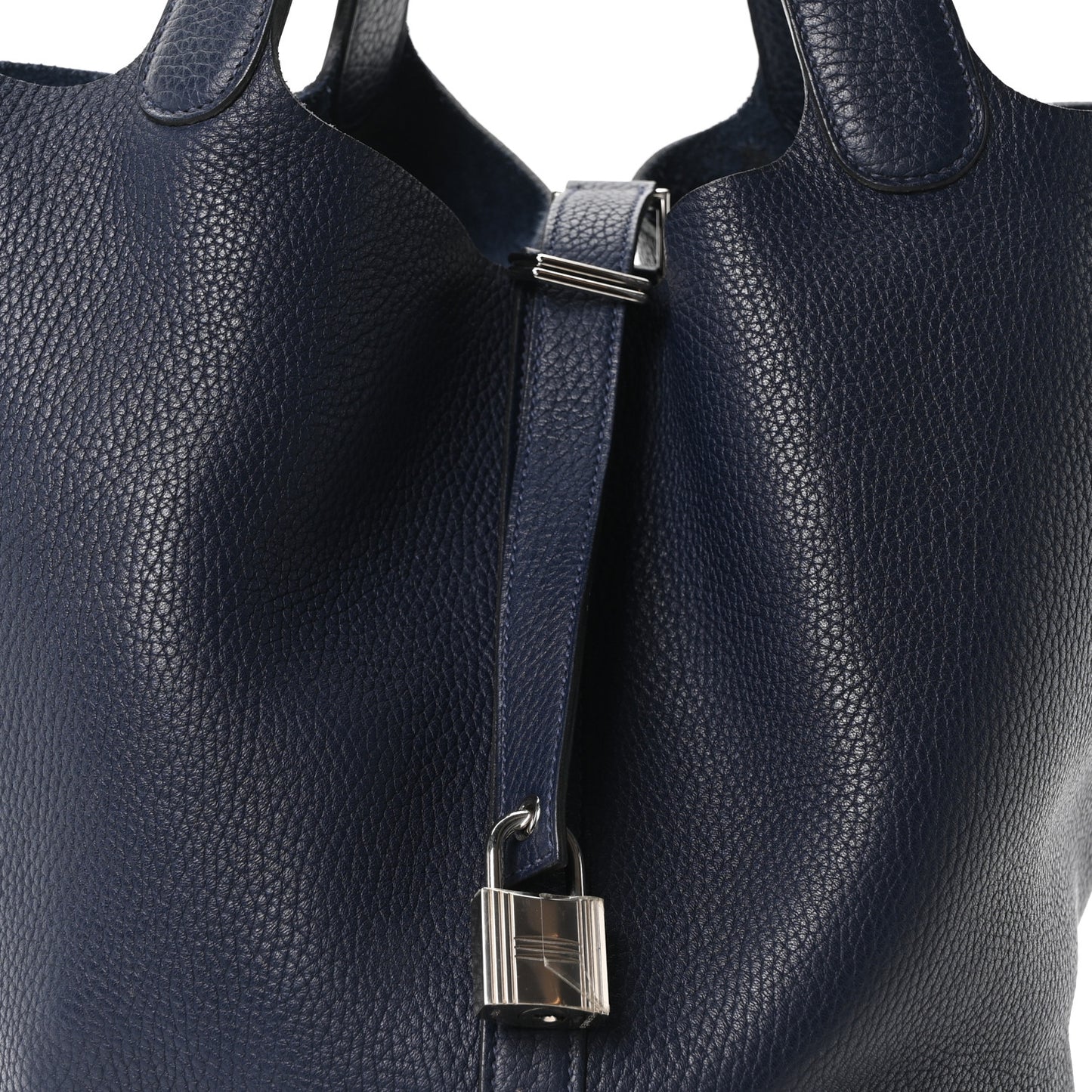 Taurillon Clemence Picotin Lock 26 GM Bleu Nuit