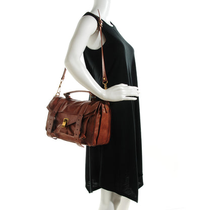 Proenza Schouler Lambskin Medium PS1 Satchel Saddle 2 of 8