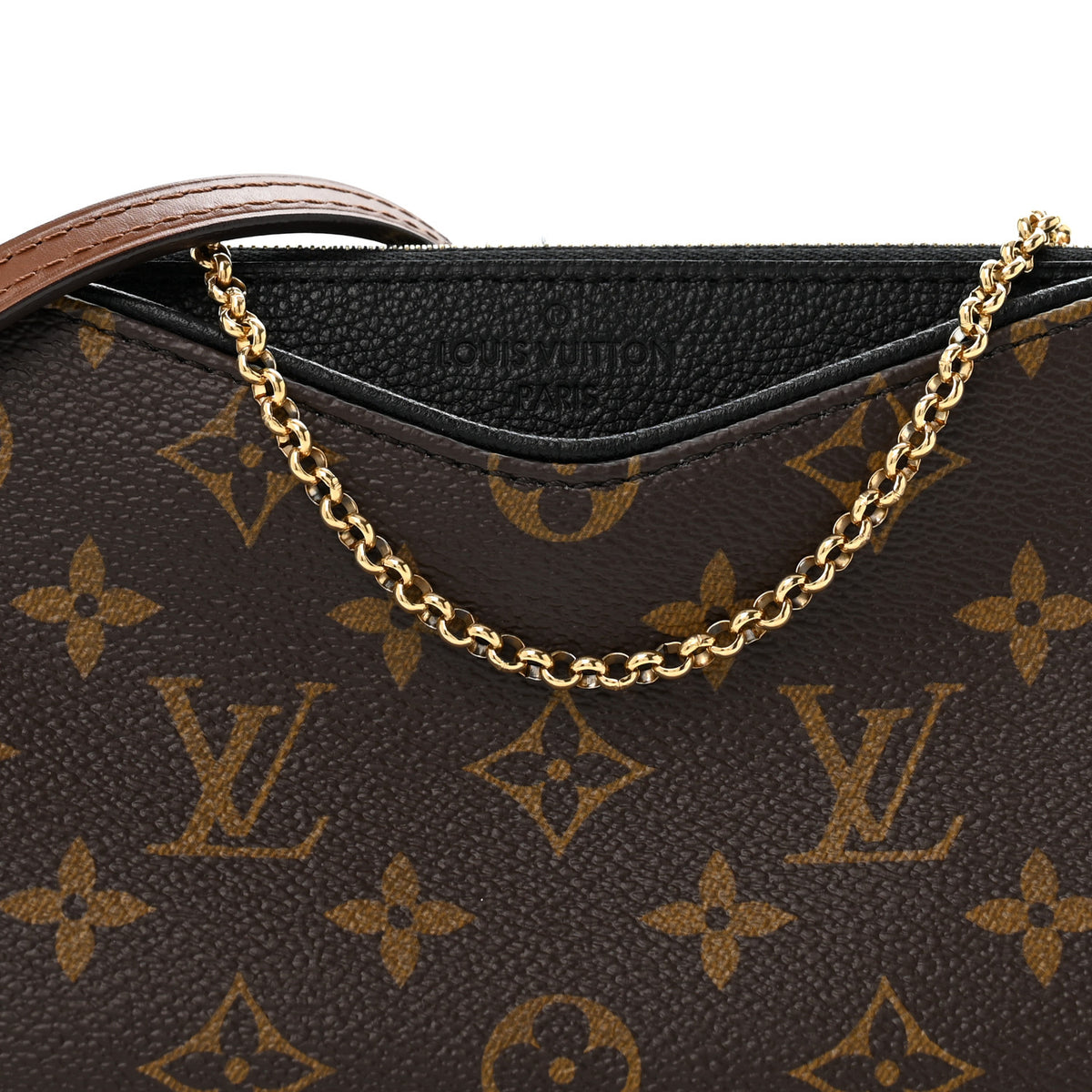 Louis Vuitton Monogram Pallas Clutch Black 8 of 12