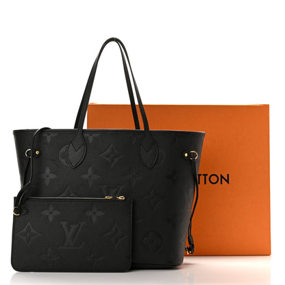 Louis Vuitton Empreinte Monogram Giant Neverfull MM Black 11 of 11