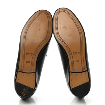 Gucci Calfskin Womens Jordaan Loafers 36.5 Black 5 of 8