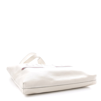 Gucci Calfskin Mens Logo Tote White 4 of 12