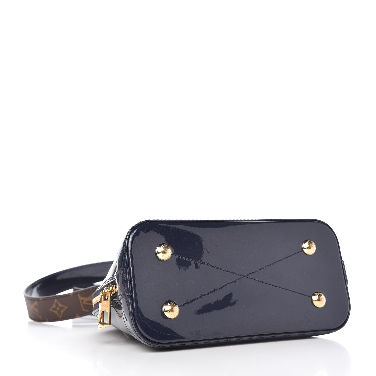 Louis Vuitton Patent Monogram Alma BB Marine 4 of 8