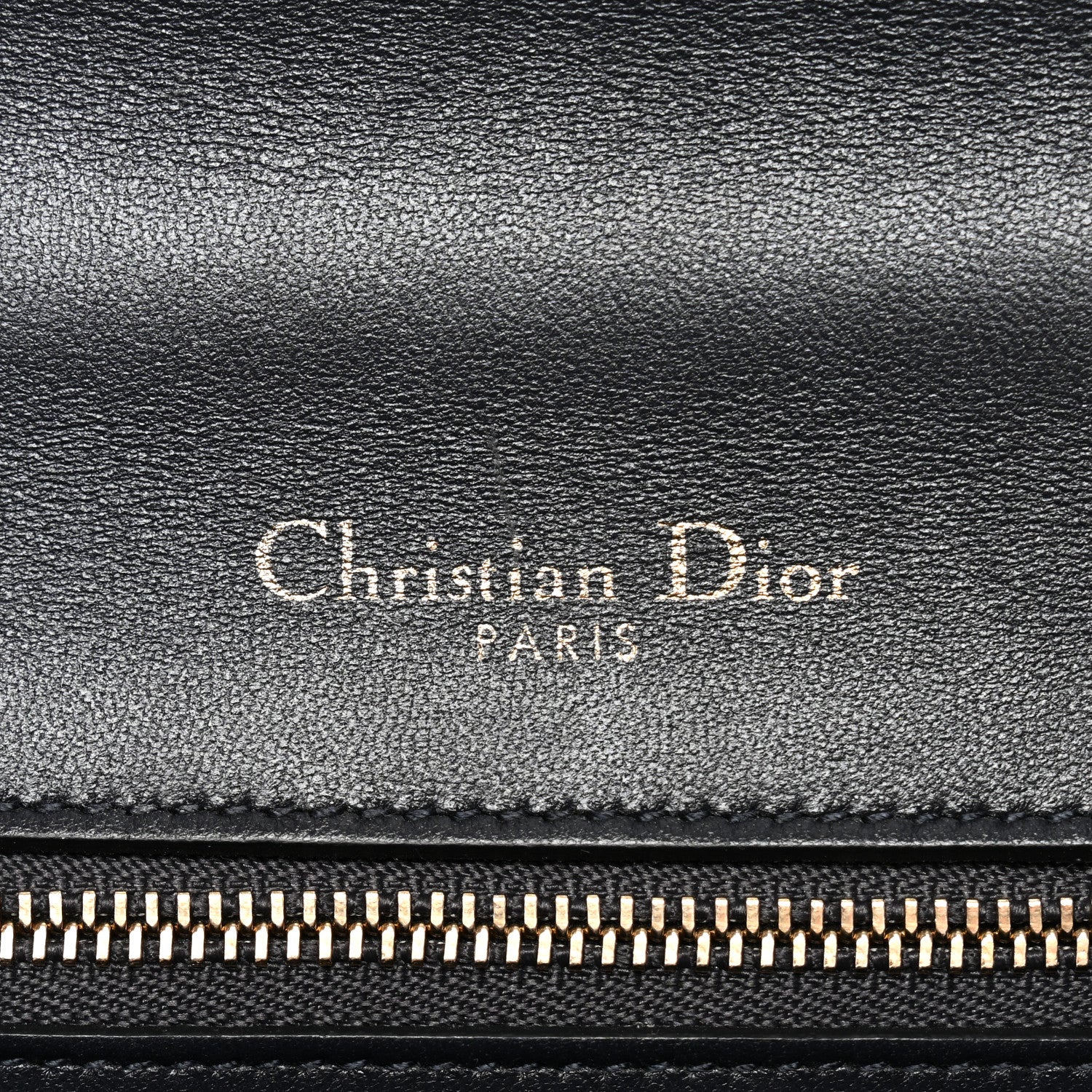 Christian Dior Metallic Patent Micro-Cannage Small Diorama Flap Bag Gold 6 of 12