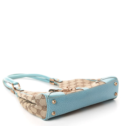 Gucci Monogram Jackie O Hobo Turquoise 4 of 10