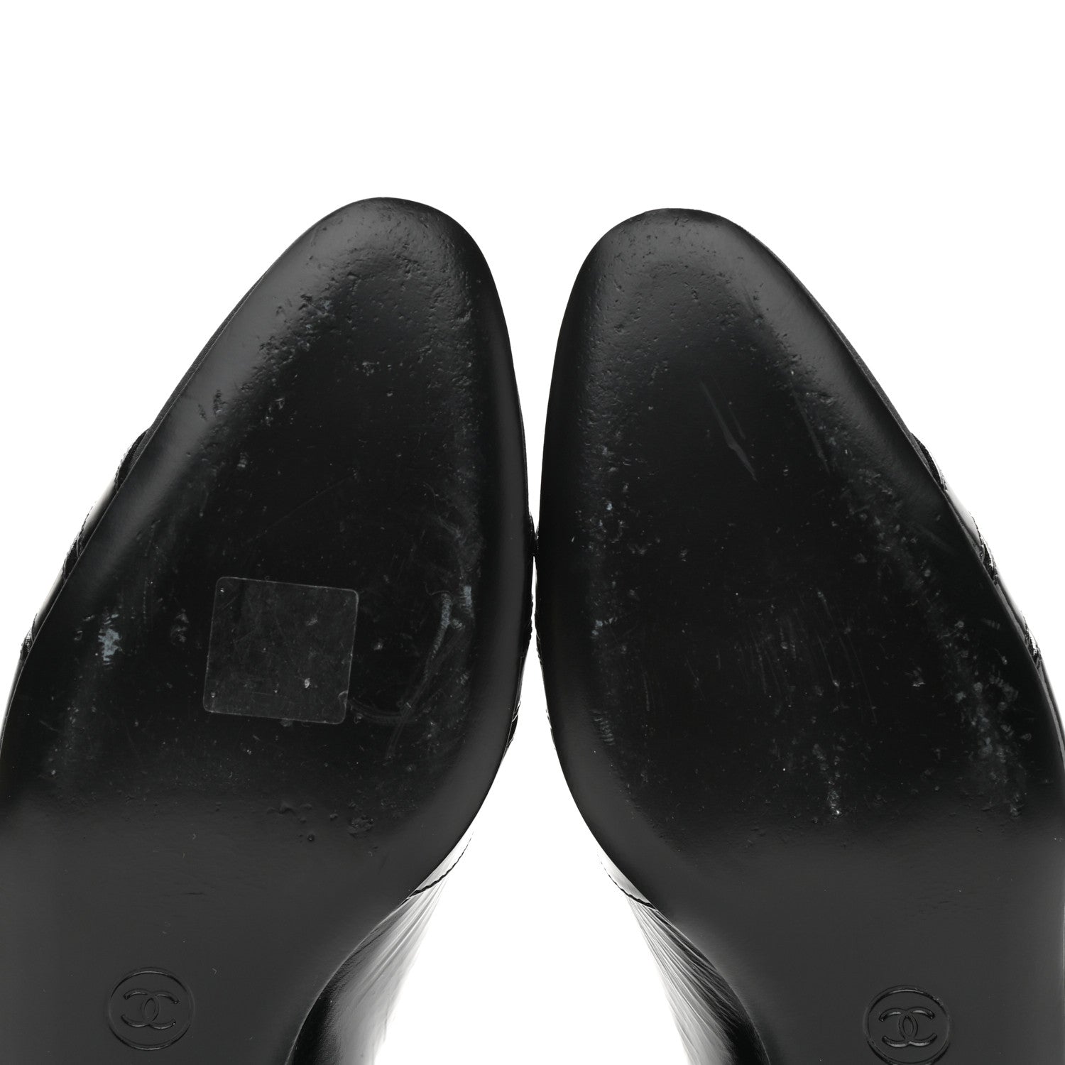 Chanel Patent Grosgrain Mocassin Loafers 39 Black 10 of 11