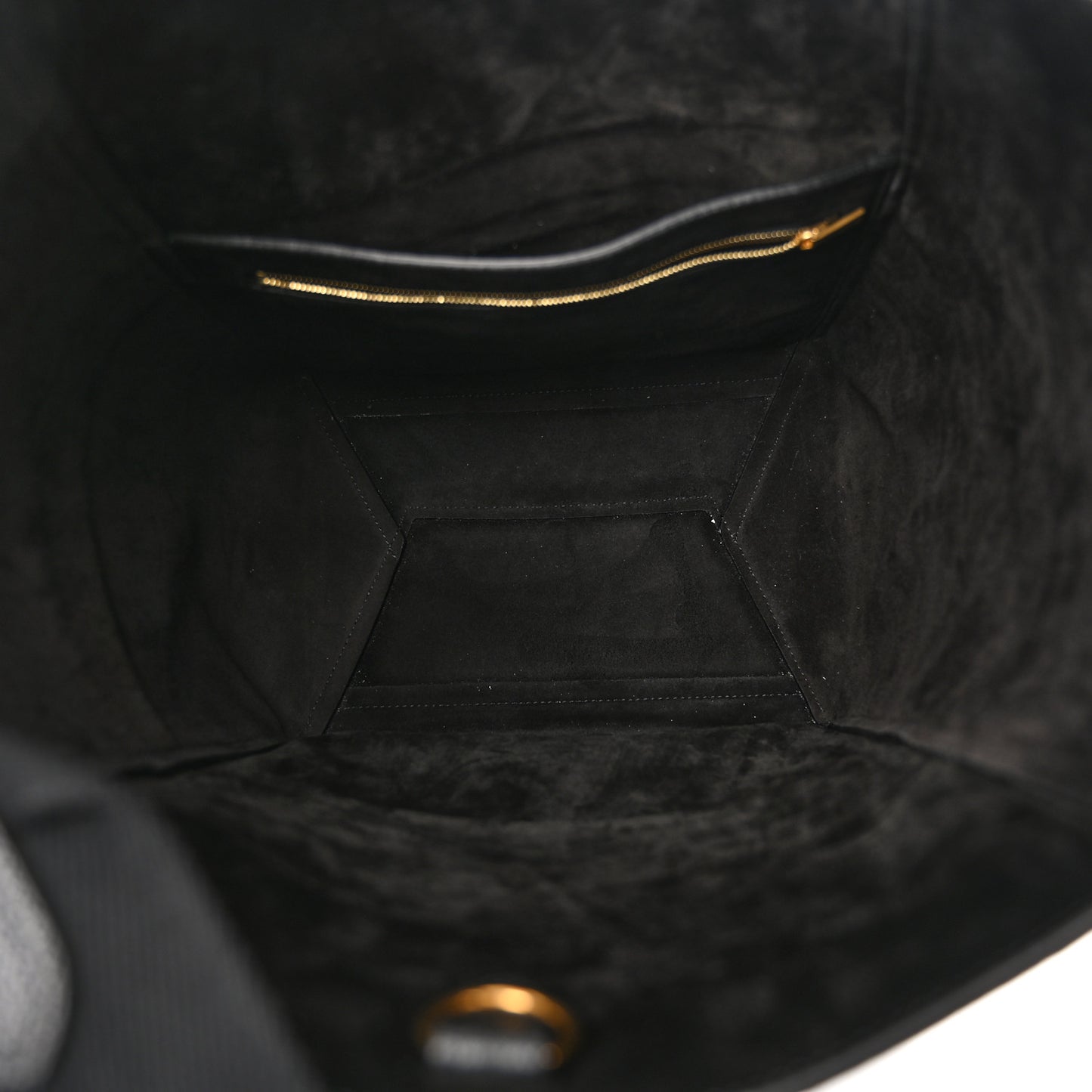 Soft Grained Calfskin Sangle Bucket Bag Black