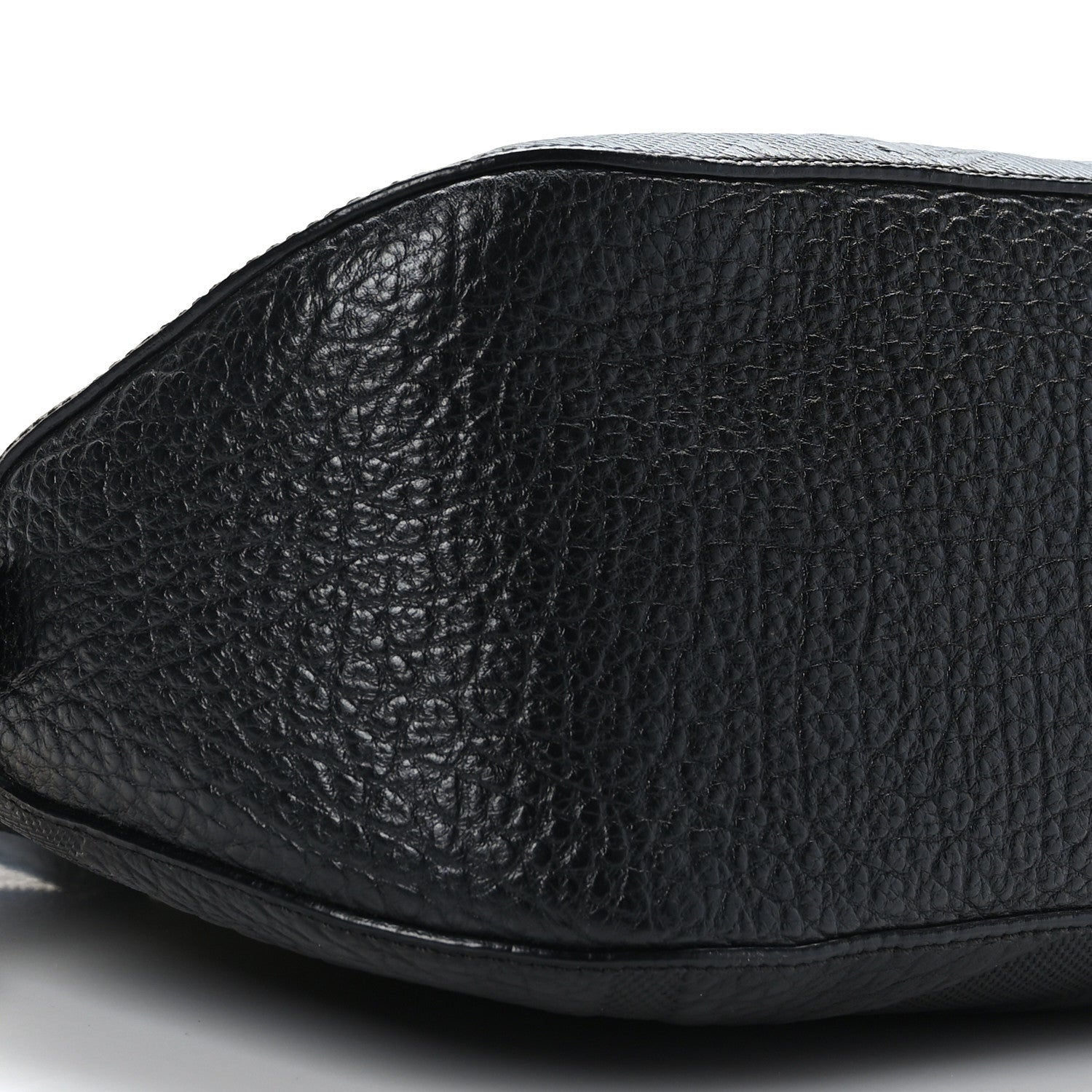 Burberry Heritage Grain Check Embossed Orchard Bowling Bag Black 8 of 9