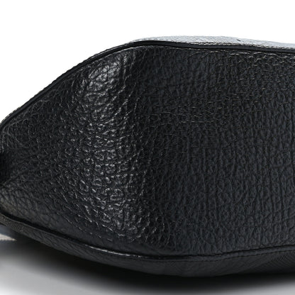 Burberry Heritage Grain Check Embossed Orchard Bowling Bag Black 8 of 9