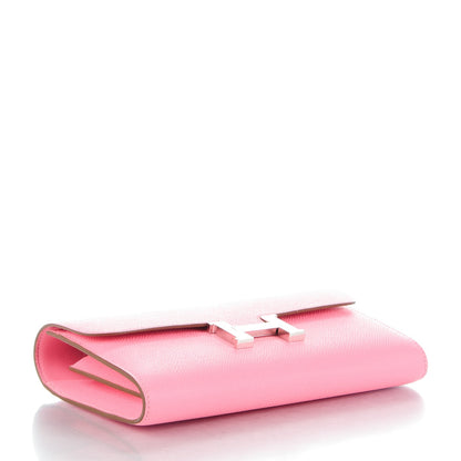 Hermes Epsom Constance Long Wallet Rose Confetti 4 of 10