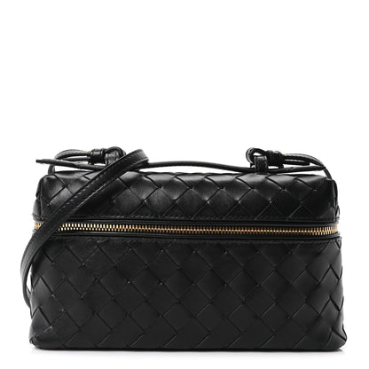 Bottega Veneta Calfskin Intrecciato Bang Bang Vanity Case Black 1 of 9