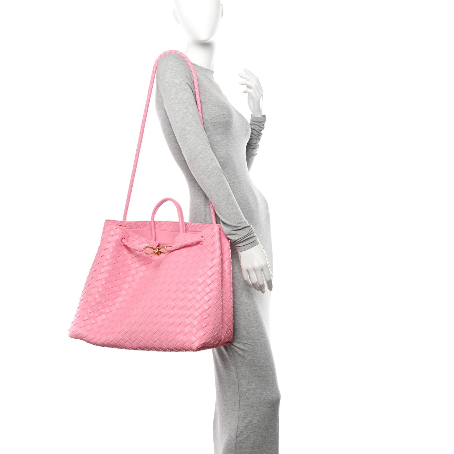 Nappa Intrecciato Large Andiamo Shoulder Bag Ribbon