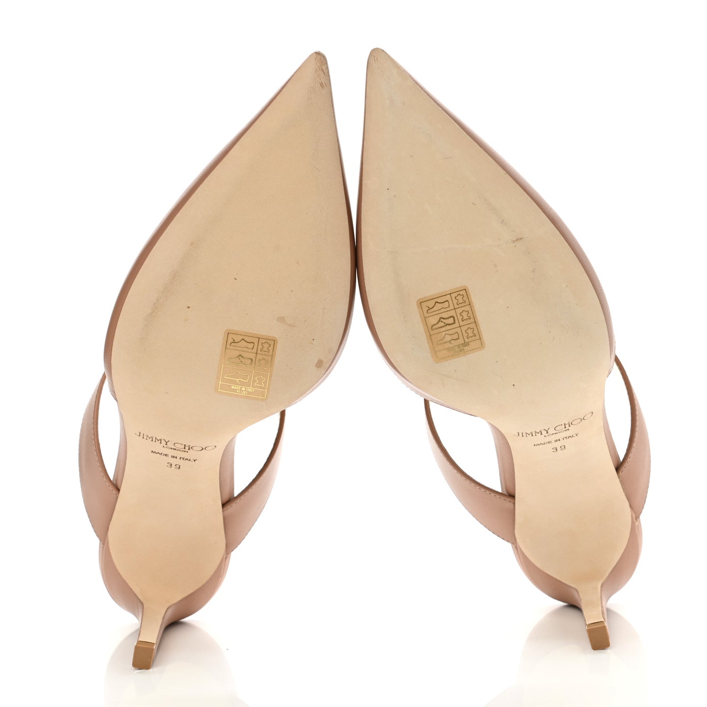 Calfskin Cheri Ankle Strap 85 Pumps 39 Powder Pink