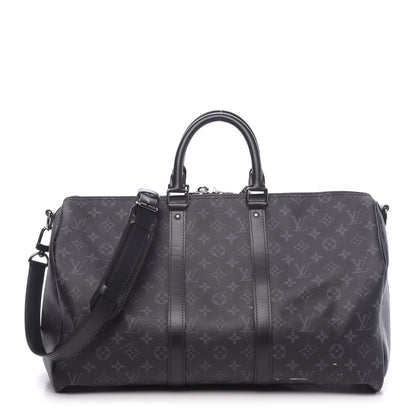 Louis Vuitton Monogram Eclipse Keepall Bandouliere 45 1 of 12