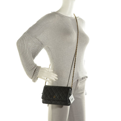 Chanel Caviar Quilted Wallet On Chain WOC Black 2 of 9