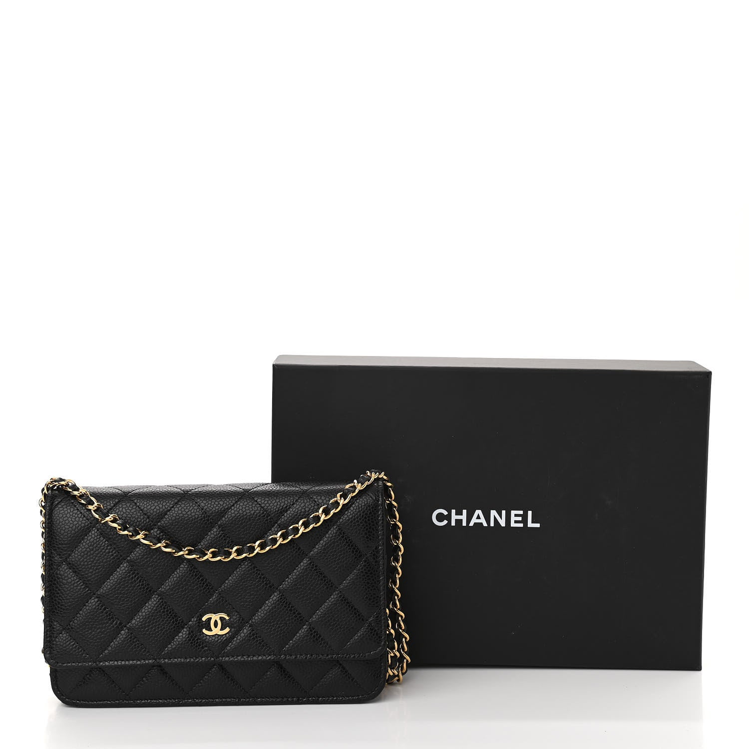 Chanel Caviar Quilted Wallet On Chain WOC Black 11 of 11