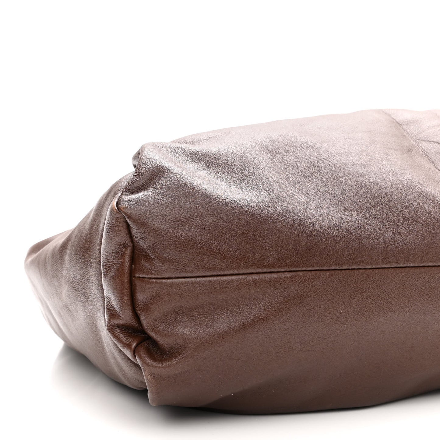 Smooth Butter Calfskin Small The Shoulder Pouch Brownie