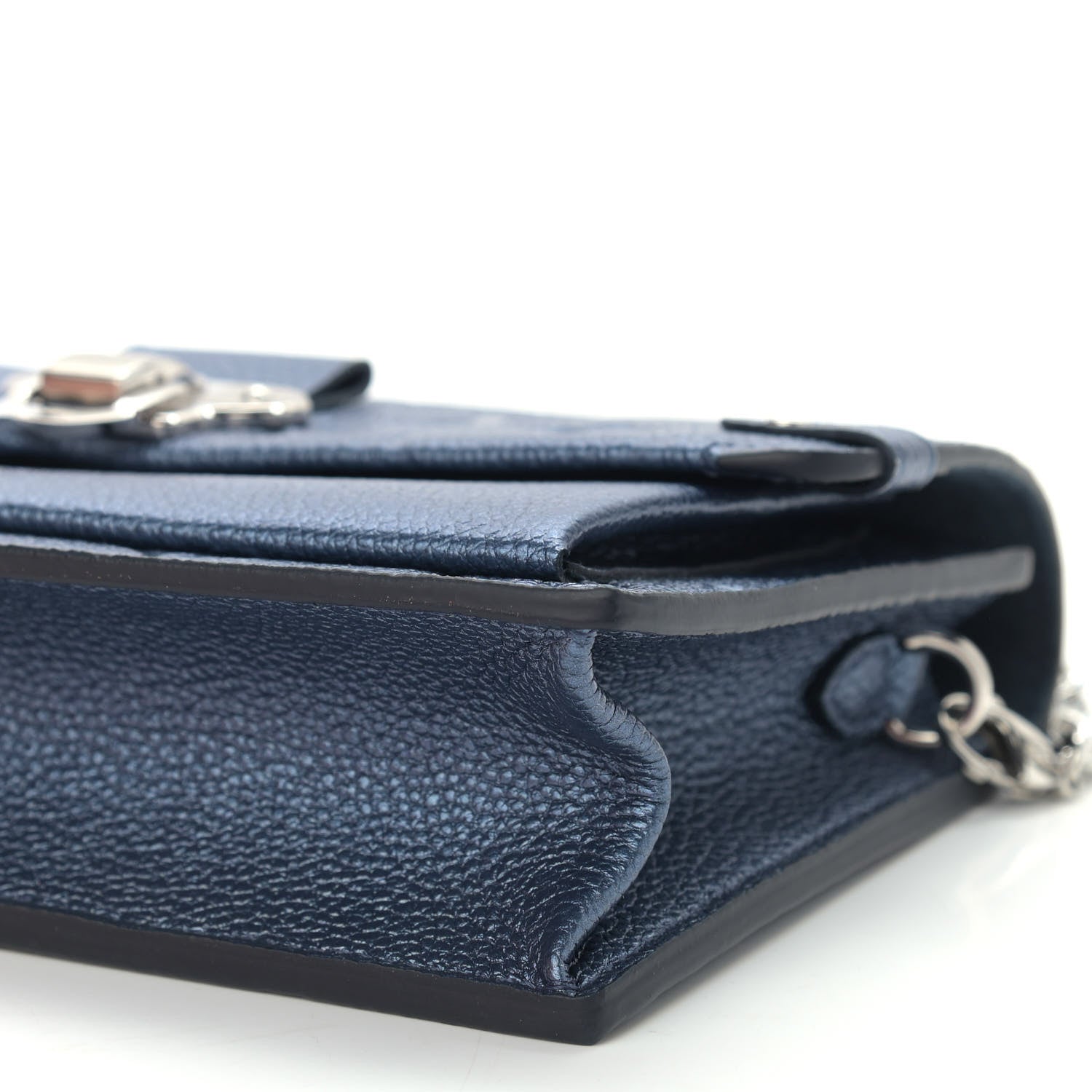 Louis Vuitton Metalli Empreinte Monogram Vavin Chain Wallet Navy Nacre 9 of 10