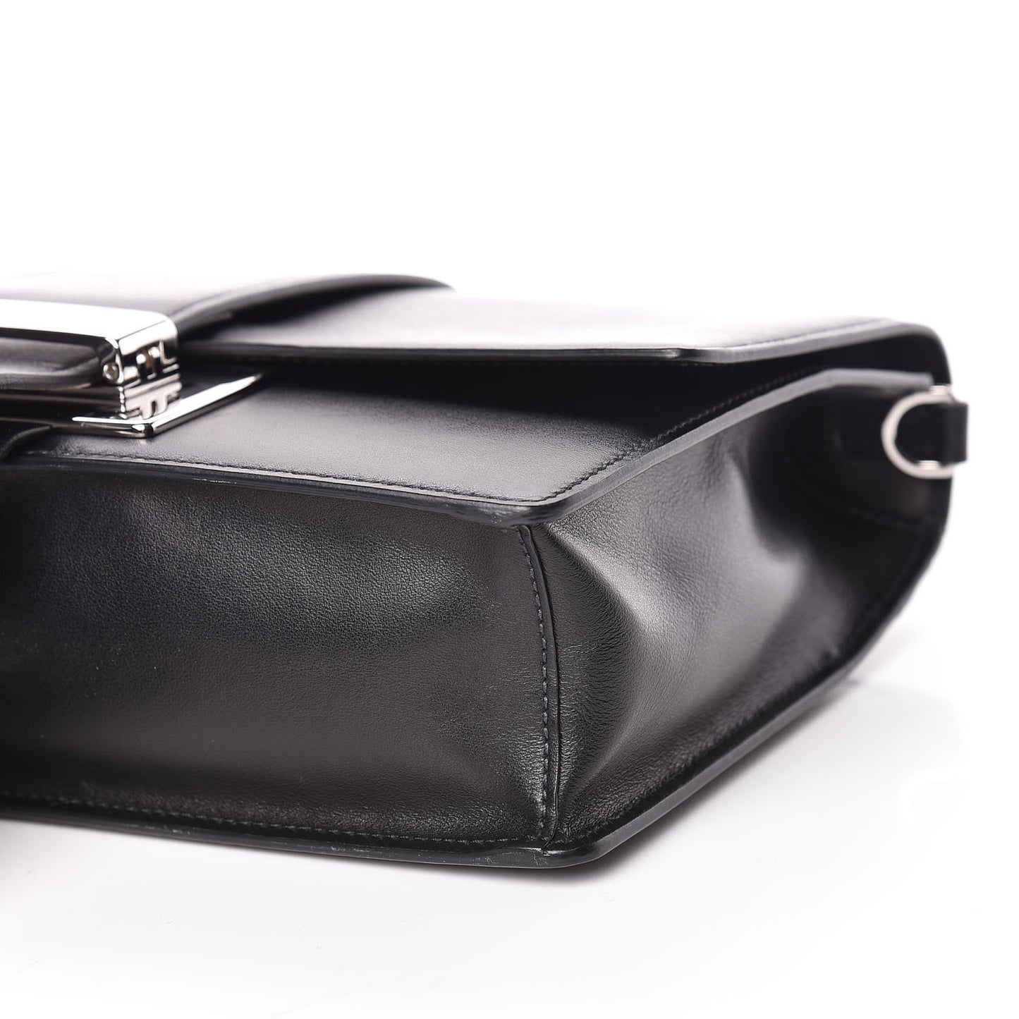 City Calfskin Ribbon Bag Black