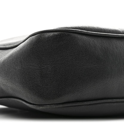 Saint Laurent Lambskin Monogram Embossed Small Lou Camera Bag Black 9 of 11