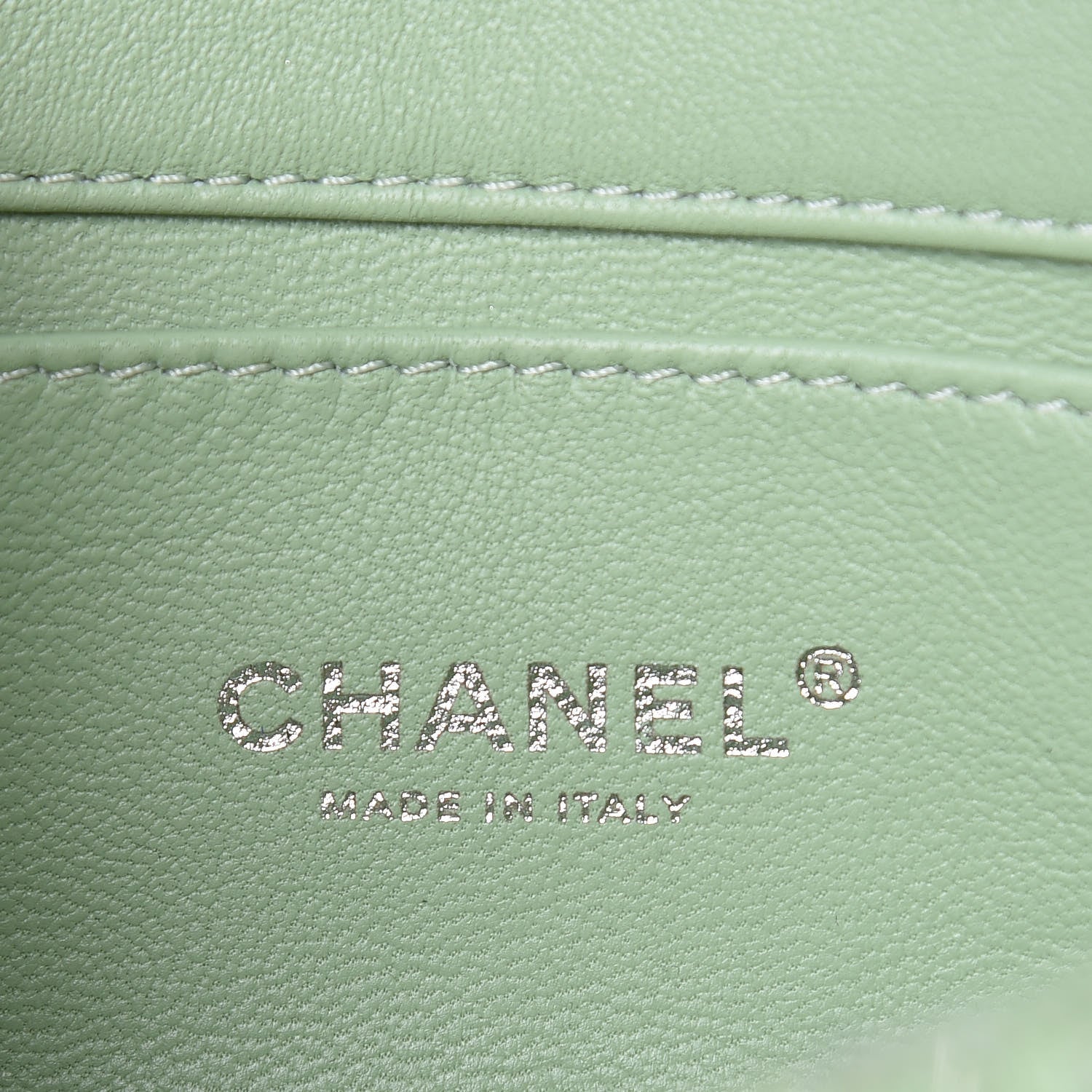 Chanel Sequin Mini Waterfall Flap Green Light Green Yellow 6 of 13