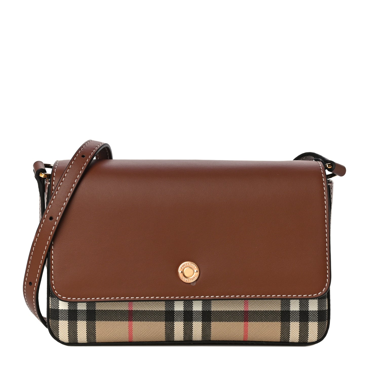 Calfskin Vintage Check New Hampshire Bag Archive Beige Tan