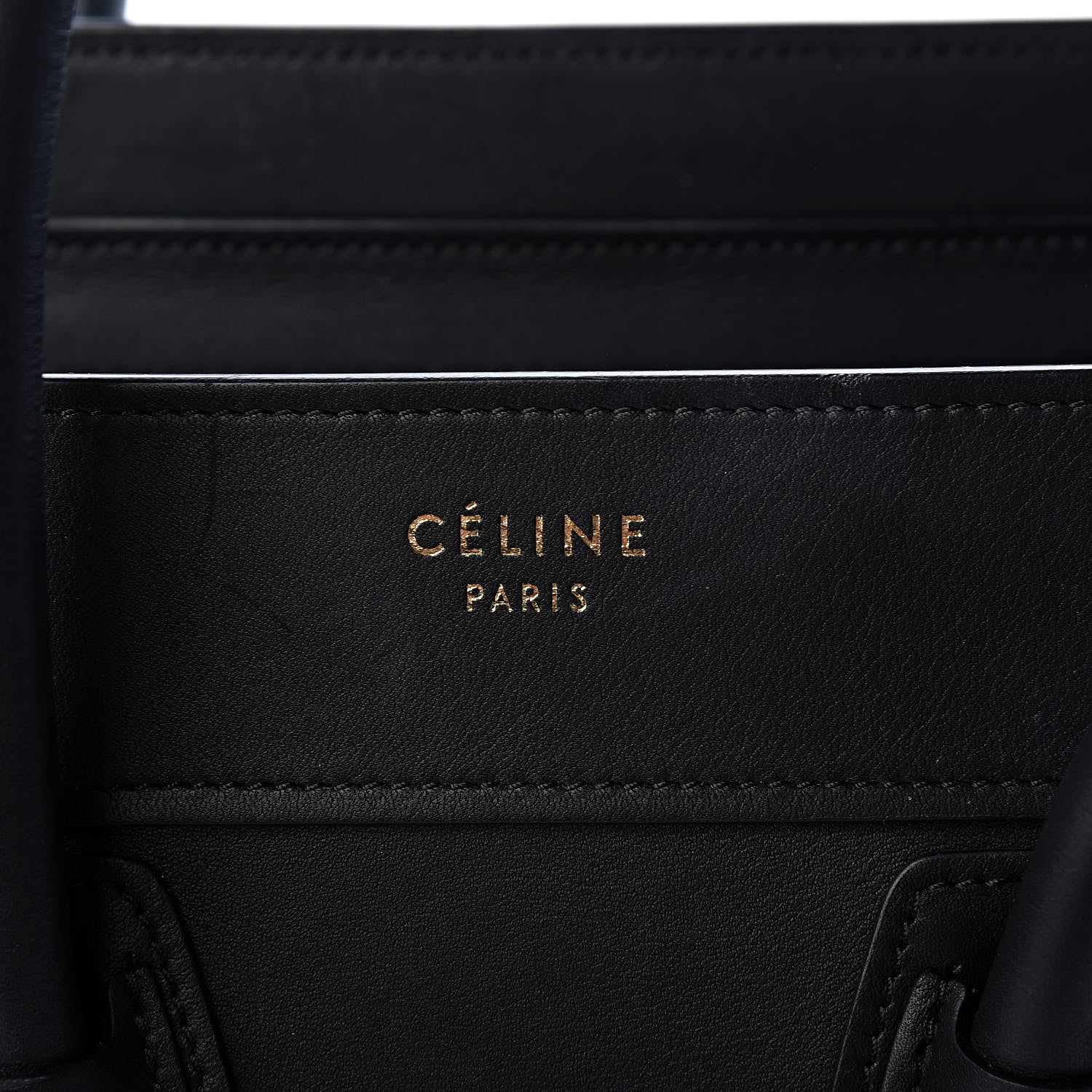Celine Smooth Calfskin Micro Luggage Black 6 of 16
