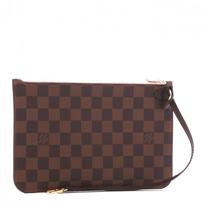 Louis Vuitton Damier Ebene Neverfull MM GM Pochette Rose Ballerine 2 of 8