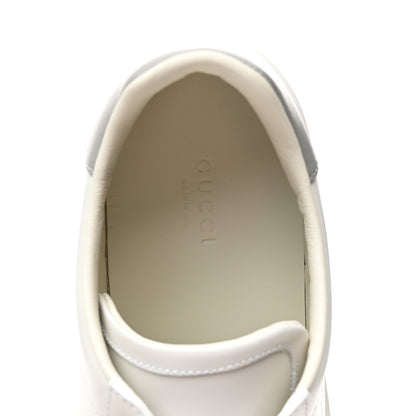 Gucci Calfskin Interlocking G Perforated Womens Ace Sneakers 38.5 White Grey Sky 9 of 11