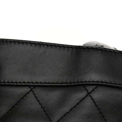 Chanel Lambskin Quilted Shopping Tote Black 13 of 14