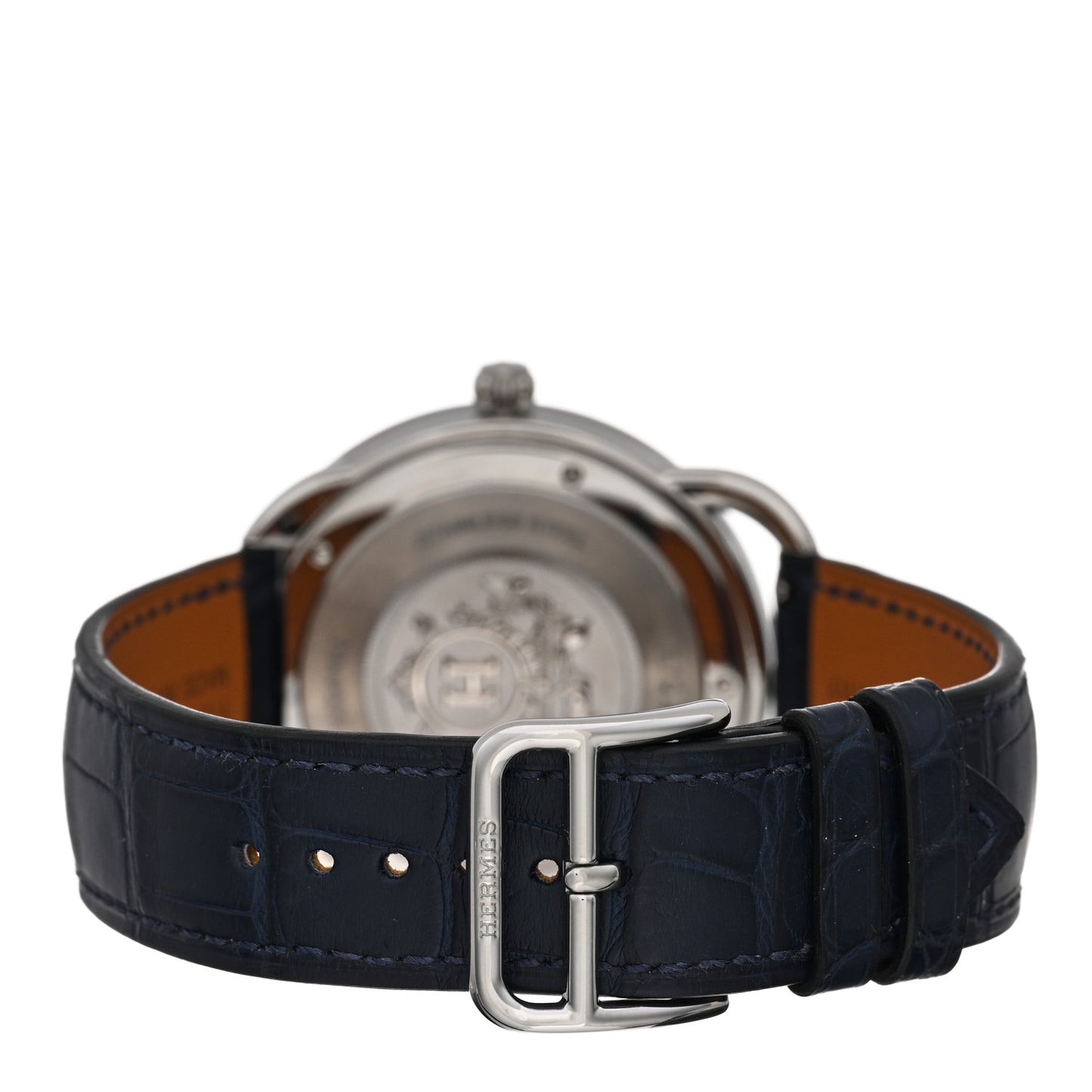 Stainless Steel Alligator 40mm Arceau Quartz Watch Bleu Abysse