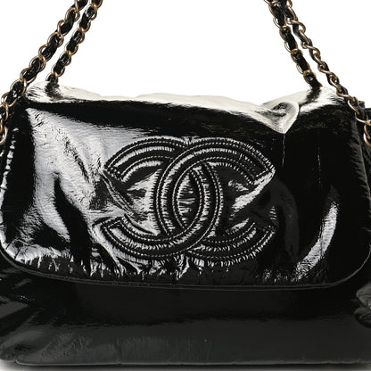 Chanel Vinyl XL Rock and Chain Flap Black 8 of 10