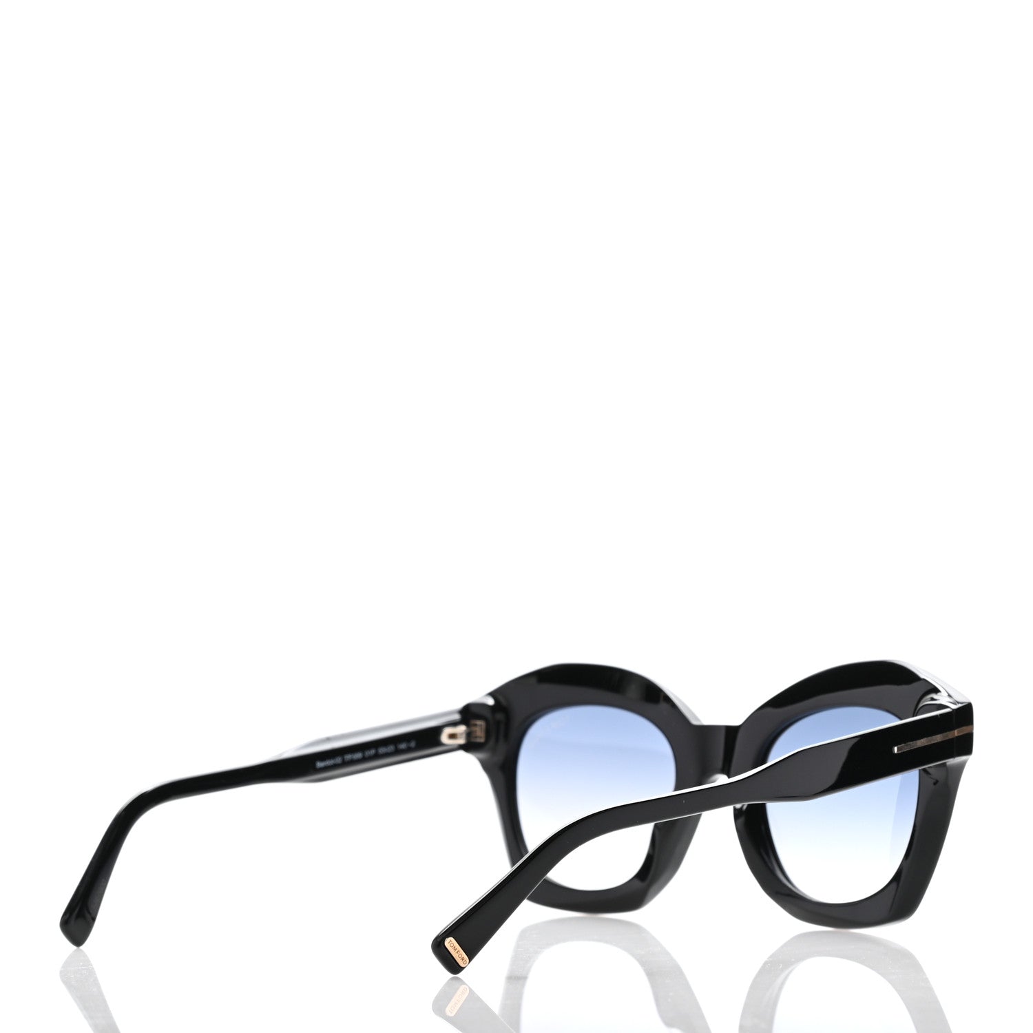 Tom Ford Bardot Sunglasses TF689 Shiny Black 4 of 8