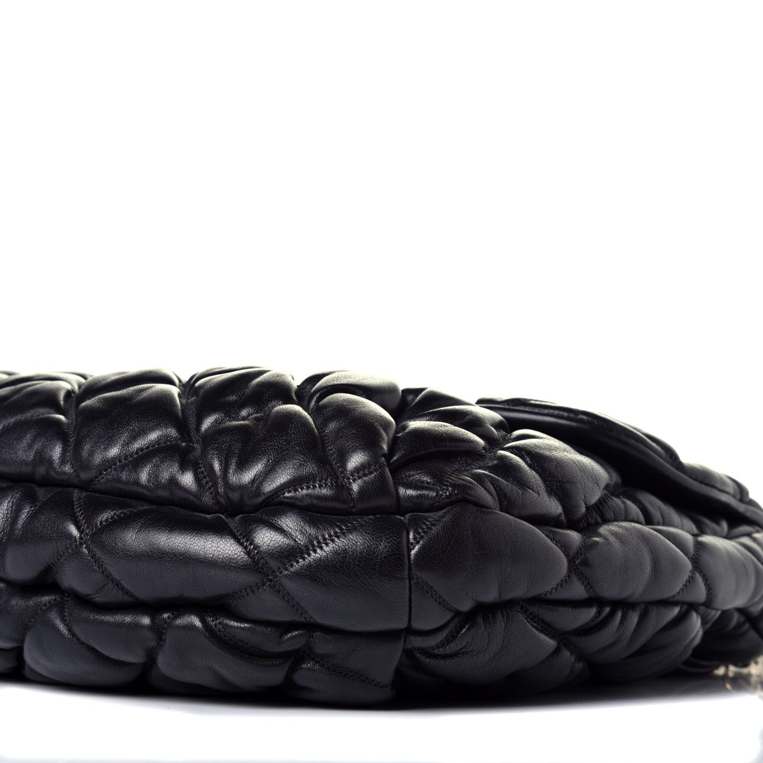 Chanel Lambskin Bubble Quilt Flap Bag Black 9 of 9