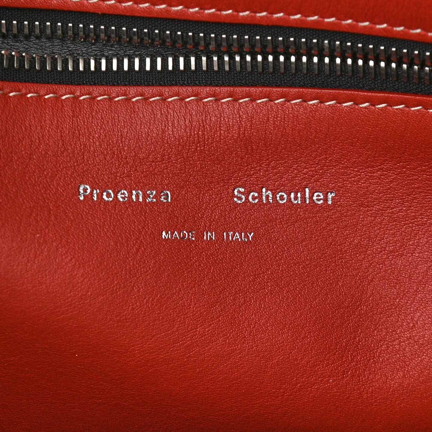 Calfskin L Lux Rope Handle Tote Rust