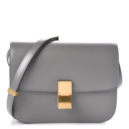 Celine Box Calfskin Medium Classic Box Flap Bag Zinc 1 of 7