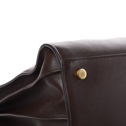 Saint Laurent Calfskin Large Sac De Jour Carryall Dark Brown 10 of 15