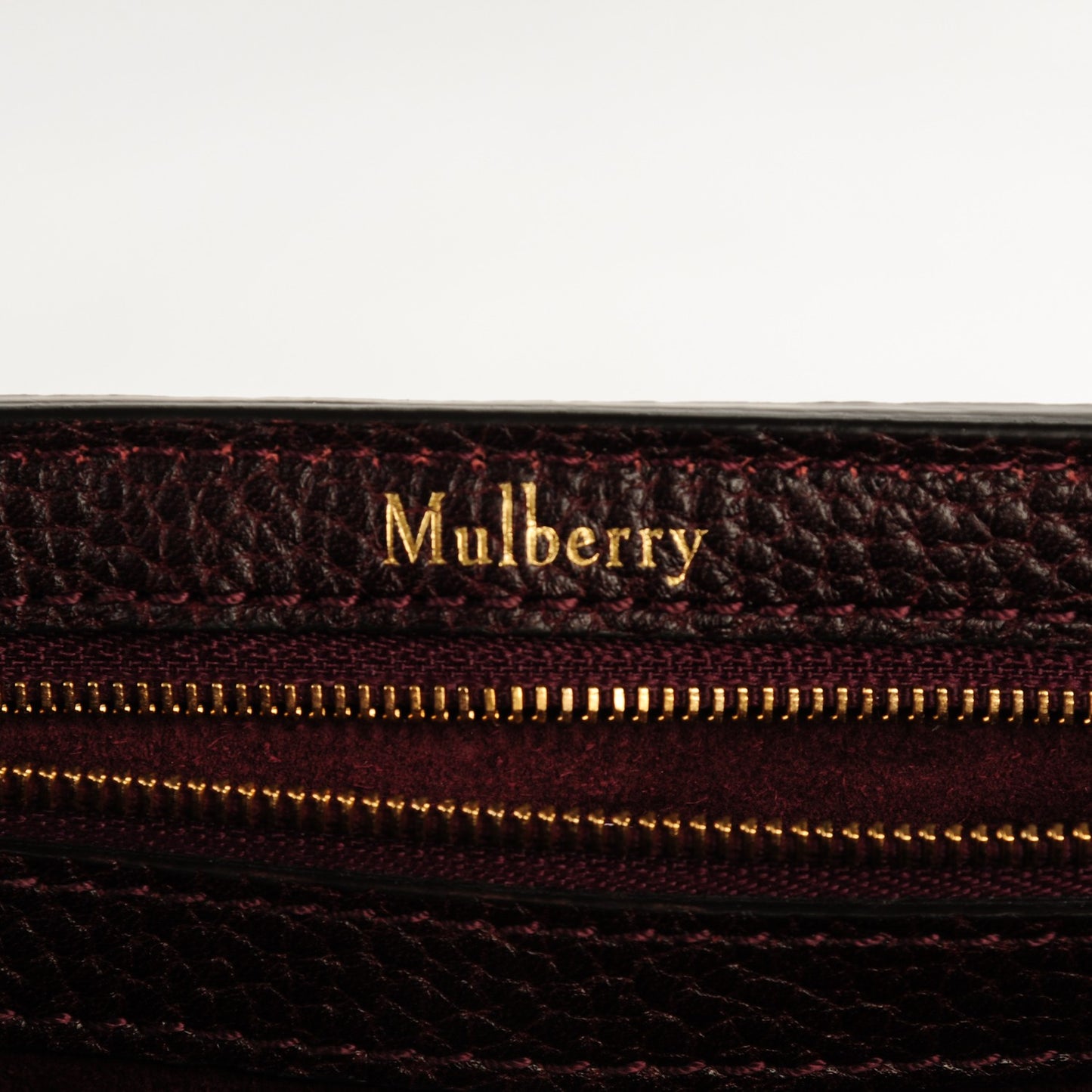 Natural Grain Leather Small New Bayswater Oxblood