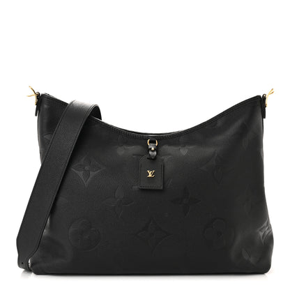 Louis Vuitton Empreinte Monogram Giant CarryAll MM Black 3 of 12