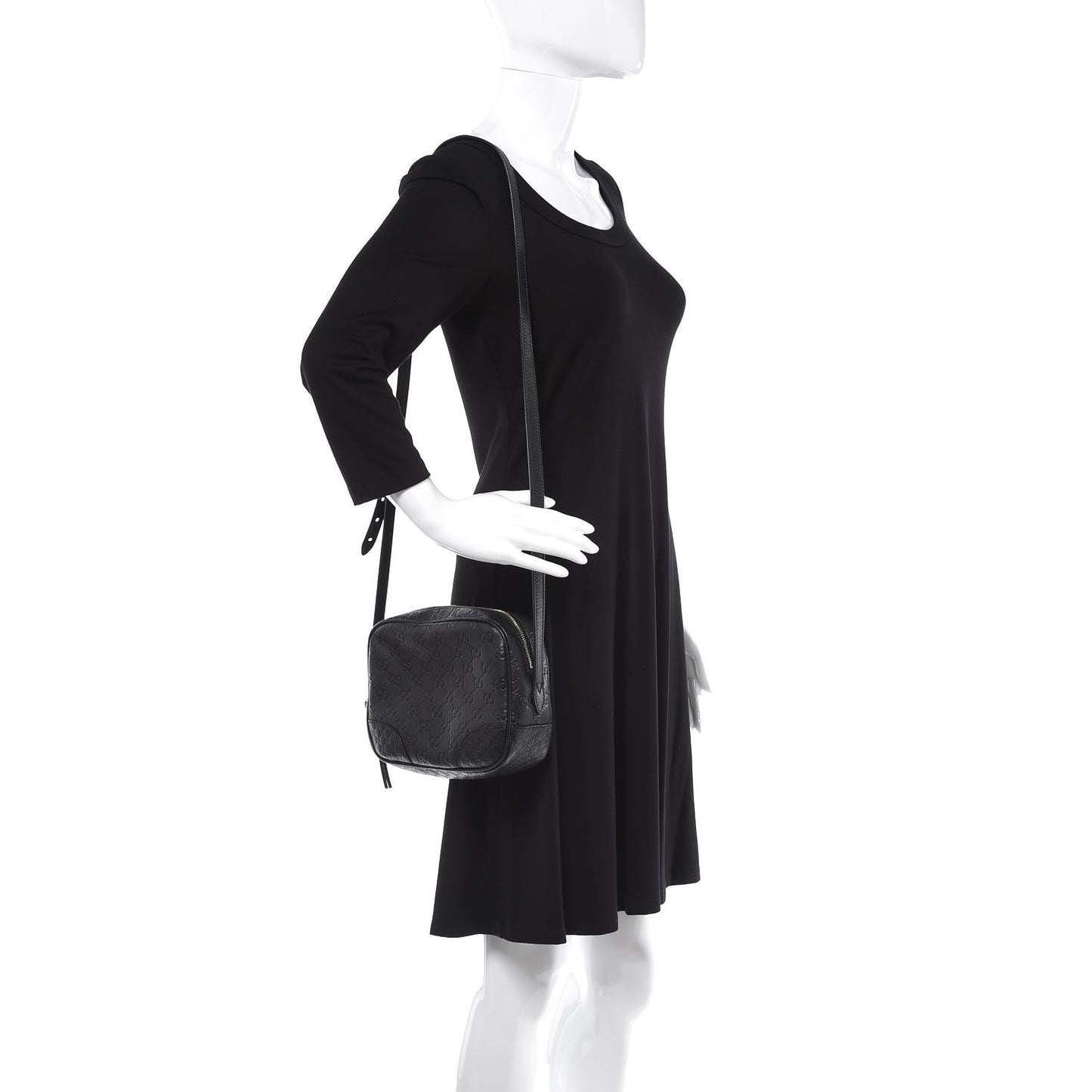 Guccissima Mini Bree Messenger Bag Black