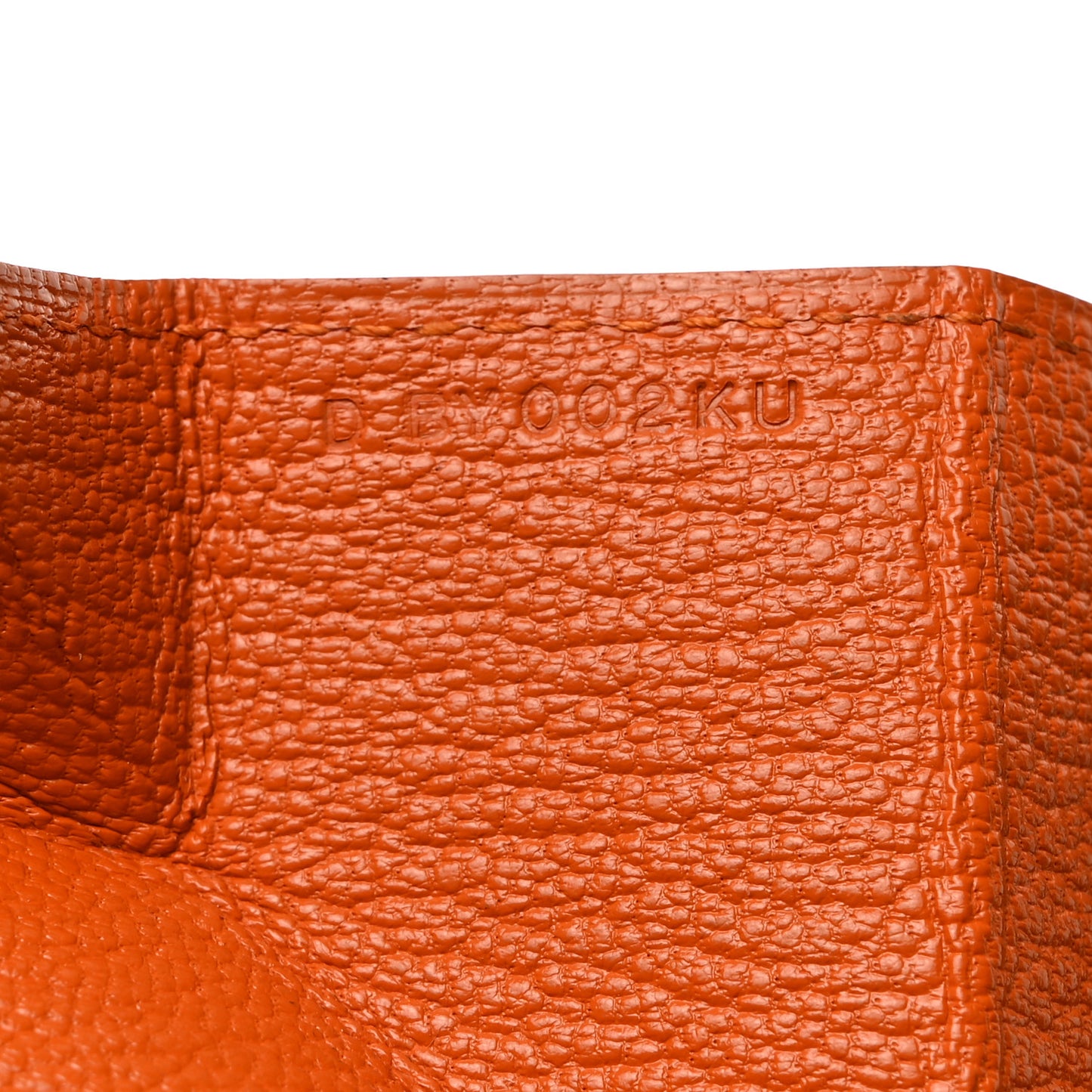 Chevre Mysore Verso Le 24 Coin Purse Rose Lipstick Orange