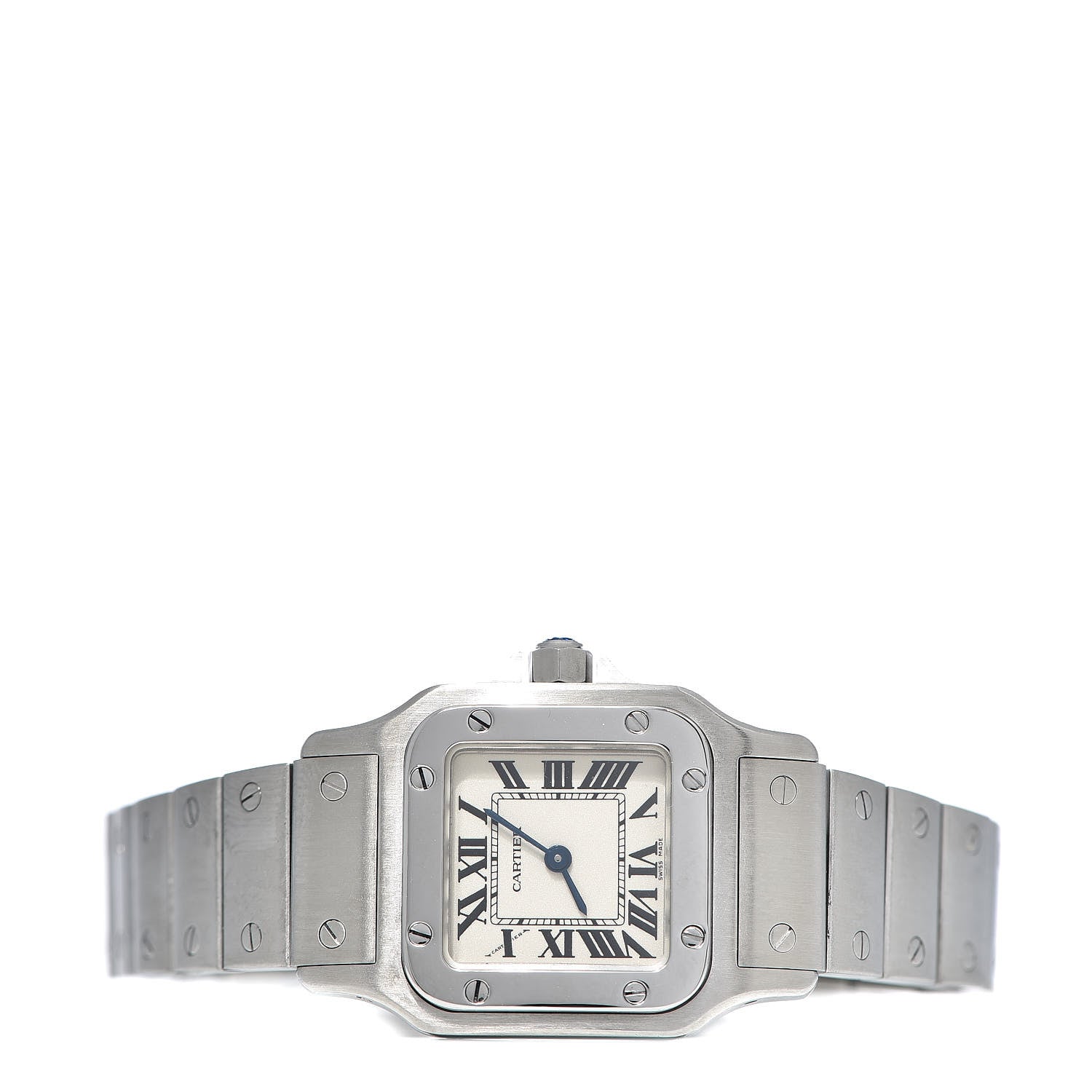 Cartier Stainless Steel 24mm Santos de Galbee Quartz Watch 3 of 9