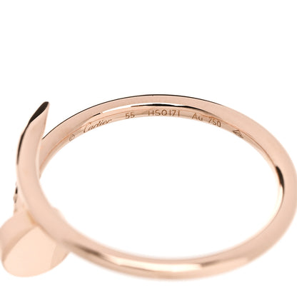 Cartier 18K Pink Gold Small Juste Un Clou Ring 55 7.25 5 of 6